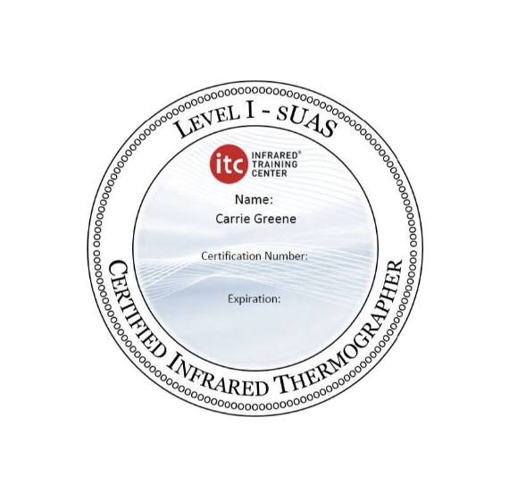 sUAS Certificate | GTI Drone Services | Carrie Greene